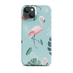 Tropical Flamingo Snap case for iPhone