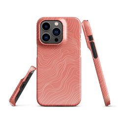 Coral Pink Snap case for iPhone