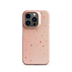 Peach Dots Snap case for iPhone