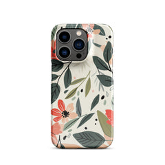 Flower leave Snap case for iPhone