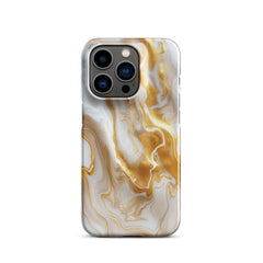 Gold Marble Snap case for iPhone