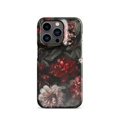 Pink Red Floral Snap case for iPhone