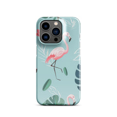 Tropical Flamingo Snap case for iPhone