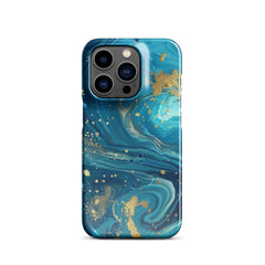 Turquoise Swirl  Snap case for iPhone