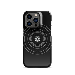 Black Circle Snap case for iPhone