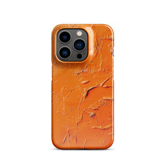 Orange Aastract Snap case for iPhone