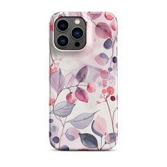 Pink Floral Snap case for iPhone