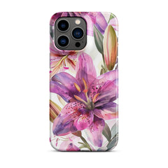 Watercolor Lily Snap case for iPhone