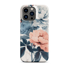 Tricolor Flowers Snap case for iPhone