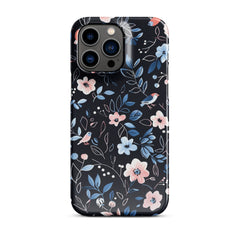 Blue Flowers Snap case for iPhone