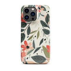 Flower leave Snap case for iPhone