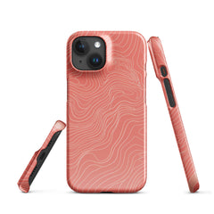 Coral Pink Snap case for iPhone