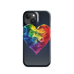 Ranbow Heart Snap case for iPhone