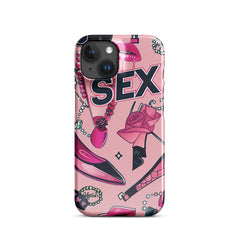 Pink Love Snap case for iPhone