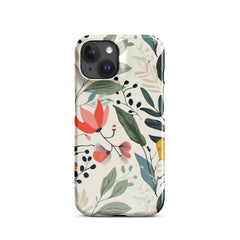 Botanical leaves Snap case for iPhone