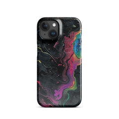 Black rainbow Snap case for iPhone