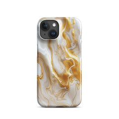 Gold Marble Snap case for iPhone