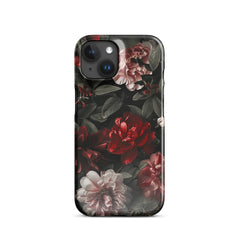 Pink Red Floral Snap case for iPhone