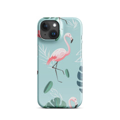 Tropical Flamingo Snap case for iPhone