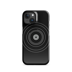 Black Circle Snap case for iPhone