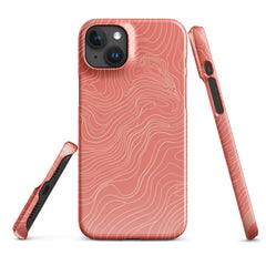 Coral Pink Snap case for iPhone