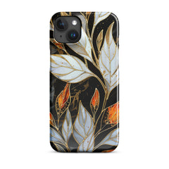 Stained Galss Leaves Snap case for iPhone