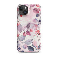 Pink Floral Snap case for iPhone