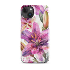 Watercolor Lily Snap case for iPhone