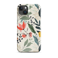 Botanical leaves Snap case for iPhone