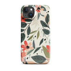 Flower leave Snap case for iPhone