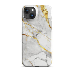 White Marble Snap case for iPhone