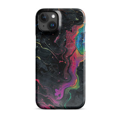 Black rainbow Snap case for iPhone