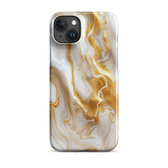 Gold Marble Snap case for iPhone