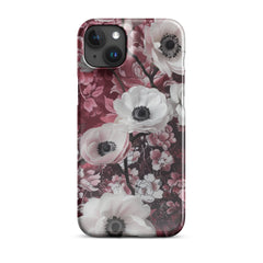 Red Floral Snap case for iPhone