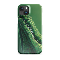 Green Crocodile Snap case for iPhone