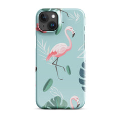 Tropical Flamingo Snap case for iPhone