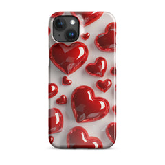 Red Hearts Snap case for iPhone