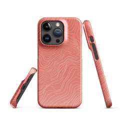 Coral Pink Snap case for iPhone