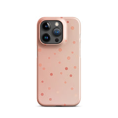 Peach Dots Snap case for iPhone