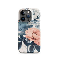 Tricolor Flowers Snap case for iPhone