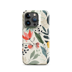 Botanical leaves Snap case for iPhone