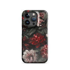 Pink Red Floral Snap case for iPhone