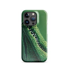 Green Crocodile Snap case for iPhone