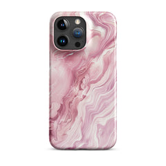 Pink Marble Snap case for iPhone