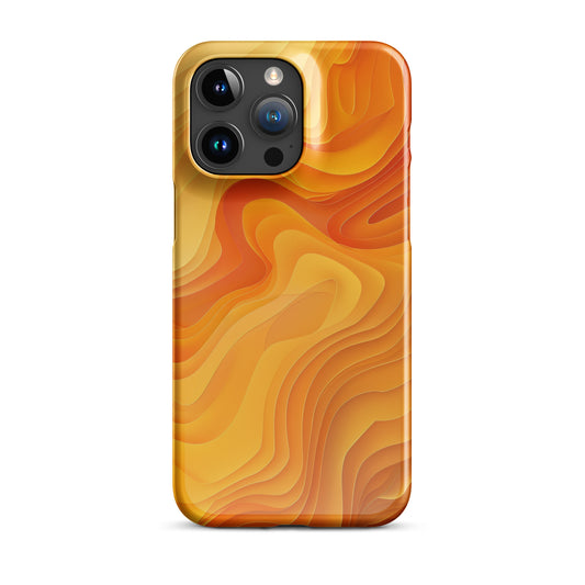 Abstract Yellow Snap Phone  case for iPhone