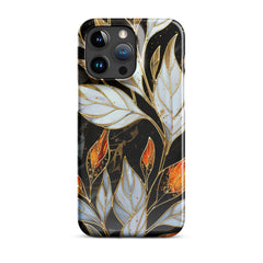 Stained Galss Leaves Snap case for iPhone