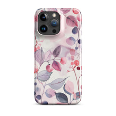 Pink Floral Snap case for iPhone