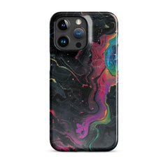 Black rainbow Snap case for iPhone