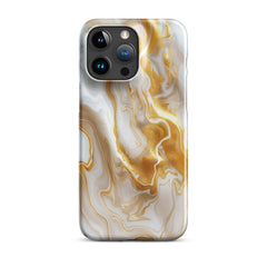 Gold Marble Snap case for iPhone