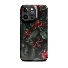 Floral Dark Snap case for iPhone